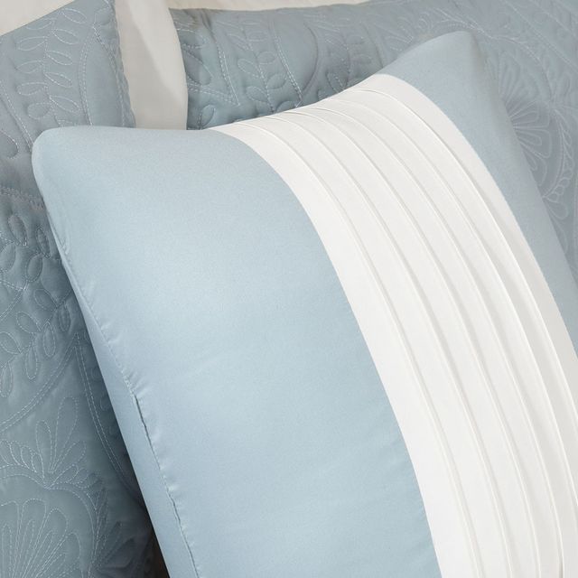 Olliix by Madison Park 5 Piece Blue King Ashbury Reversible Bedspread Set-4