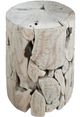 Modus Furniture One Bleached Teak Round End Table-0