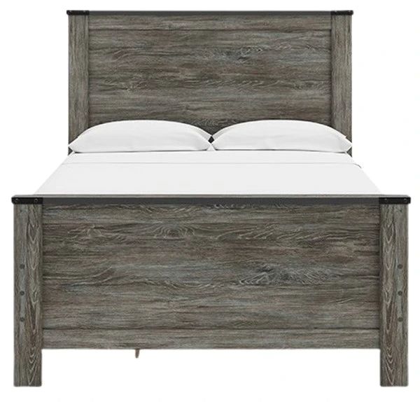 Signature Design by Ashley® Frandern Black/Gray Youth Twin Panel Storage Bed-2