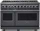 Viking® 7 Series 48" Cast Black Pro Style Dual Fuel Range-2