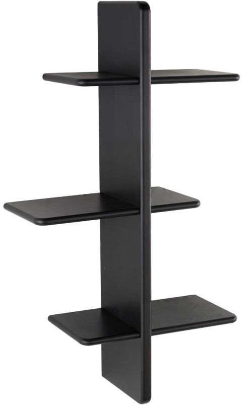 Deco Marche Black 6-Wall Shelf-0
