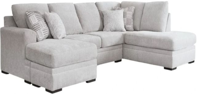 Benchcraft® Gabyleigh 2-Piece Nickel Right-Arm Facing Sectional and Chaise-0