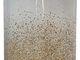 A & B Home Kathleen Cream/Gold Glass Vase with Aluminum Base-3