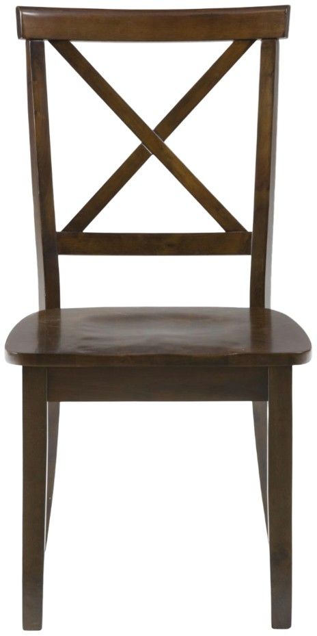 Jofran Inc. Richmond Cherry X-Back Dining Side Chair-2