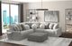 Jackson Furniture Canyon 4-Piece Gray/Platinum/Zinc Modular Sectional and Ottoman-1