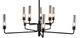 Classic Home Madeline Matte Black Chandelier-1