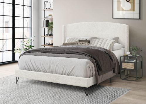 Milton Greens Stars Beige California King Platform Bed-1