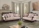 Furniture of America® Veracruz Dark Cherry/Light Brown Sofa-1
