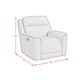 Elements International Mustang Anthrocite Power Recliner with Power Headrest and Lumbar-3
