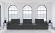 Coaster® Collins 5-Piece Dark Gray Power Reclining Theater-1