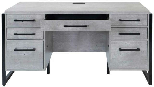Martin Furniture Mason Concrete Credenza Desk-2
