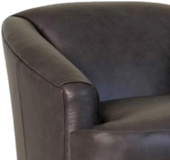 Smith Brothers Customizable 986 Leather Stationary Chair-1