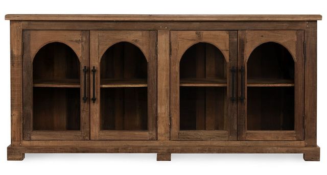 Classic Home Zion Natural 4-Door Cabinet-1