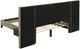 Coaster® Marley Light Brown Queen Upholstered Platform Bed with Headboard Panels -2