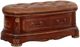 Michael Amini® Cortina® Brown/Honey Walnut Storage Bench-0