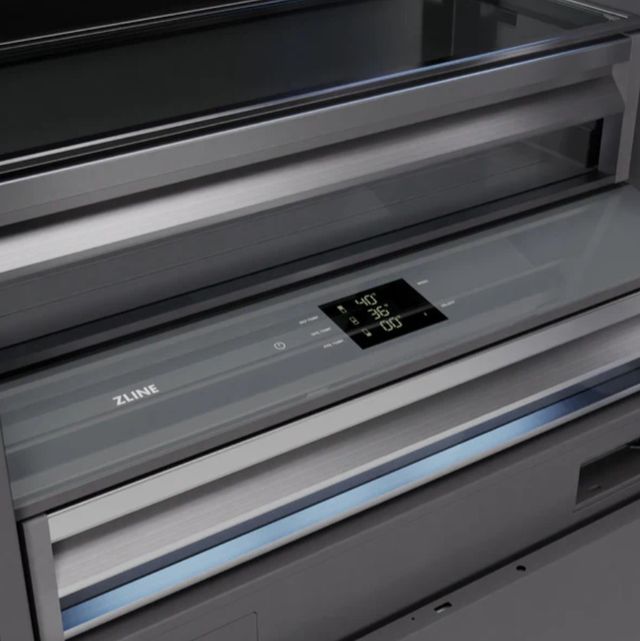 ZLINE 36" 19.8 Cu. Ft. Panel Ready Built-In Bottom Freezer Refrigerator with Water Dispenser, Ice Maker and Graphite Gray Interior-3