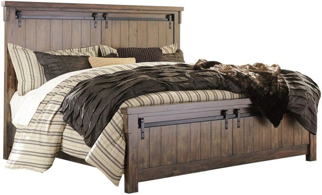 Signature Design by Ashley® Lakeleigh 2-Piece Brown California King Panel Bed Set-1