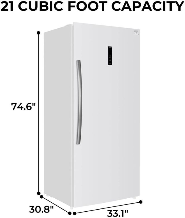 Kenmore 33" 21.2 Cu. Ft. White Convertible Upright Freezer with Quick Freeze-1