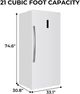 Kenmore 21.2 Cu. Ft. White Convertible Upright Freezer with Quick Freeze-1