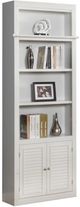 Parker House® Boca 6-Piece Cottage White Library Wall with Corner Bookcase Set-4