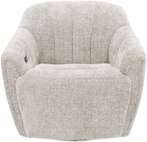 BarcaLounger® Millie Maze Tan Power Swivel Recliner-3