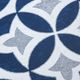 Olliix by Madison Park Patterned Tiles 3 Pieces Navy Paper Printed with Gel Coat and Framed Wall Decor Set-2