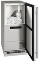 U-Line® Stainless Steel 15" Outdoor Freestanding/Built-In Ice Maker-1