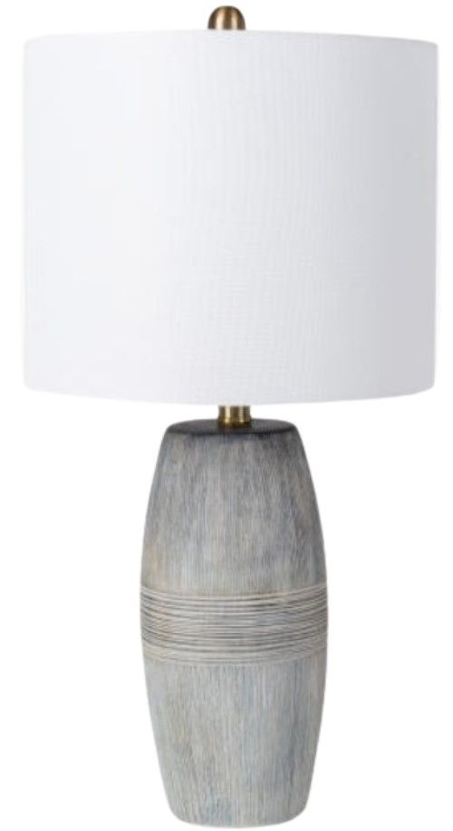 Surya Surtsey Glazed Gray Table Lamp-0