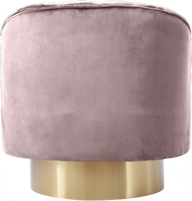 Meridian Furniture Farrah Pink/Gold Velvet Swivel Chair-2
