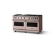 Viking® 5 Series 60" Blush Pro Style Gas (NG) Range with Polished Chrome Trim-2