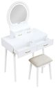 Homelegance® Camilla White Youth Vanity Dresser with Mirror and Stool Set-5