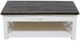 Million Dollar Rustic X Brace Brown/White Cocktail Table-0