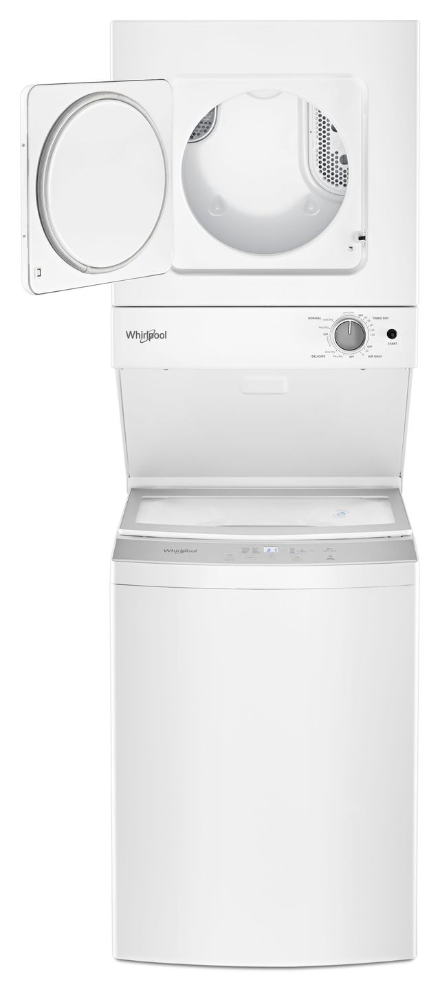 Whirlpool® 1.6 Cu. Ft. Washer, 3.4 Cu. Ft. Dryer White Electric Stacked Laundry-10
