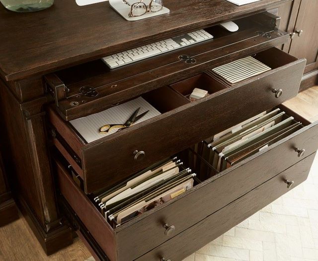 aspenhome® Jackson Turkish Coffee Workstation Combo FileCabinet-2