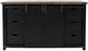 Jofran Inc. Madison County Vintage Black 60'' Barn Door Server-1