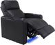 RowOne Prestige Home Entertainment Seating Black 2-Arm Power Recliner-1