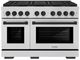 ZLINE Autograph Edition Paramount Series 48" Stainless Steel Pro Style Gas Range with Matte Black Accents -0