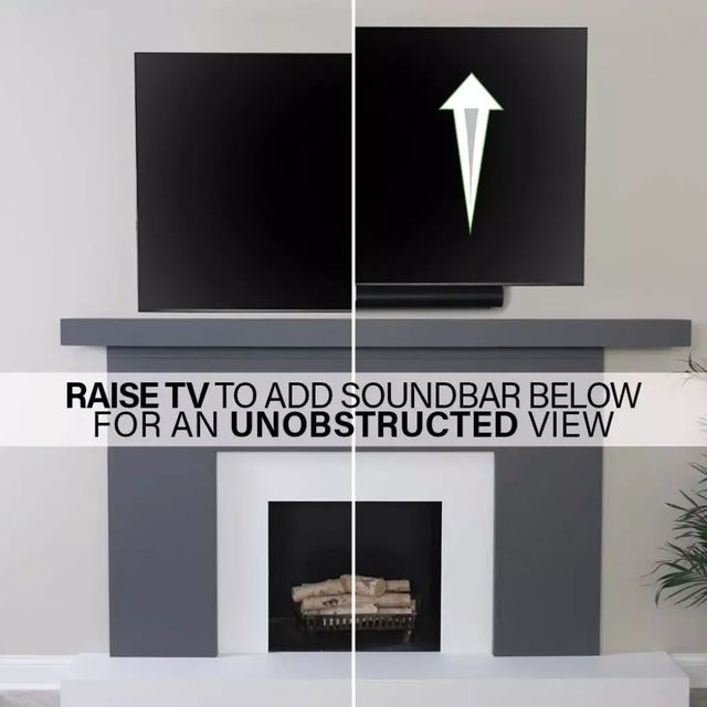 Sanus® Black Advanced Full-Motion 4D® + Shift™ TV Wall Mount for 42"-90" TVs-4