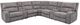 Furniture of America® Apostolos 6-Piece Light Gray Modular Power Reclining Sectional-0