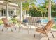 Telescope Casual Customizable Welles Aluminum/Fabric Outdoor 3-Seat Sofa-1