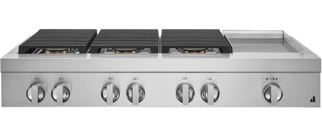 JennAir® NOIR™ 48" Stainless Steel Natural Gas Rangetop-0