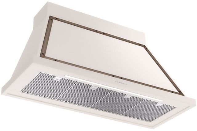 Ilve® Nostalgie II Noblesse 48" Antique White Wall Mounted Range Hood with Burnished Trim-1