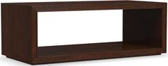 Flexsteel® Waterfall Walnut Rectangular Coffee Table with Casters
