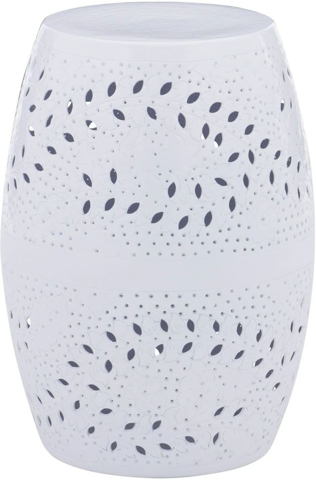 Powell® Salma White Side Table-0