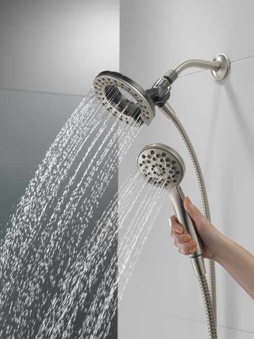 Peerless Universal Showering Components Brushed Nickel 4-Setting 2-in-1 Combo Shower-3
