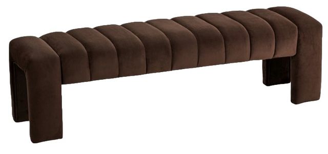Meridian Furniture Andaz Brown Accent Bench-0