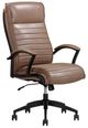 Parker House® Smooth Latte Leather Desk Chair-0