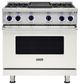 Viking® 7 Series 36" Pure White Pro Style Liquid Propane Gas Range with Griddle-0