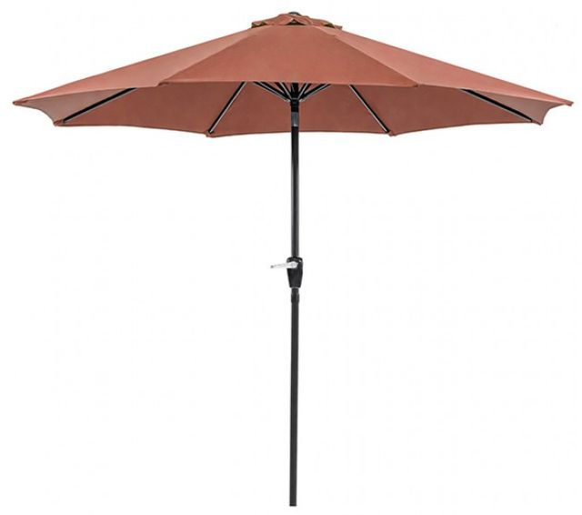 Furniture of America® Soli Burgundy Fabric/Steel Outdoor Umbrella-0