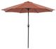 Furniture of America® Soli Burgundy Fabric/Steel Outdoor Umbrella-0
